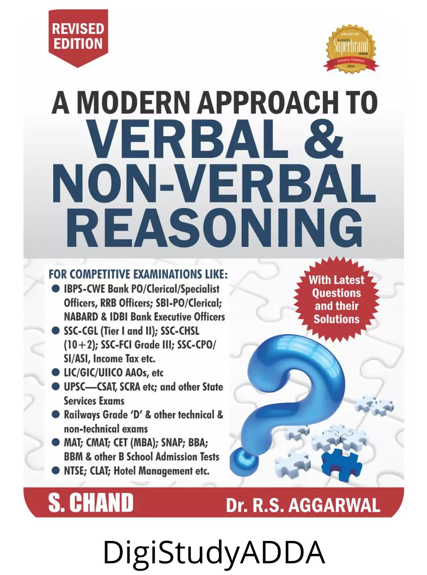 A Modern Approach To Verbal & Non-Verbal Reasoning 2022-23 By RS Agarwal Book